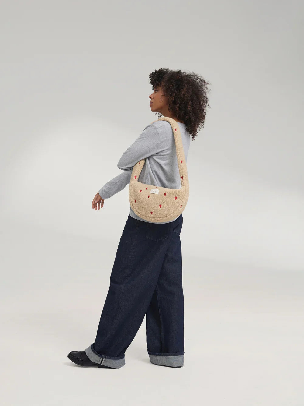 Brown Teddy Mini Cross Body Bag