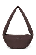 Brown Puffy Mini Cross Body Bag