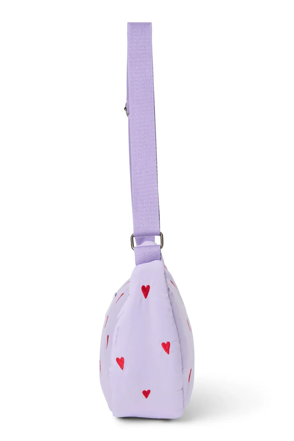 Brown Hearts Puffy Adult Fanny Pack