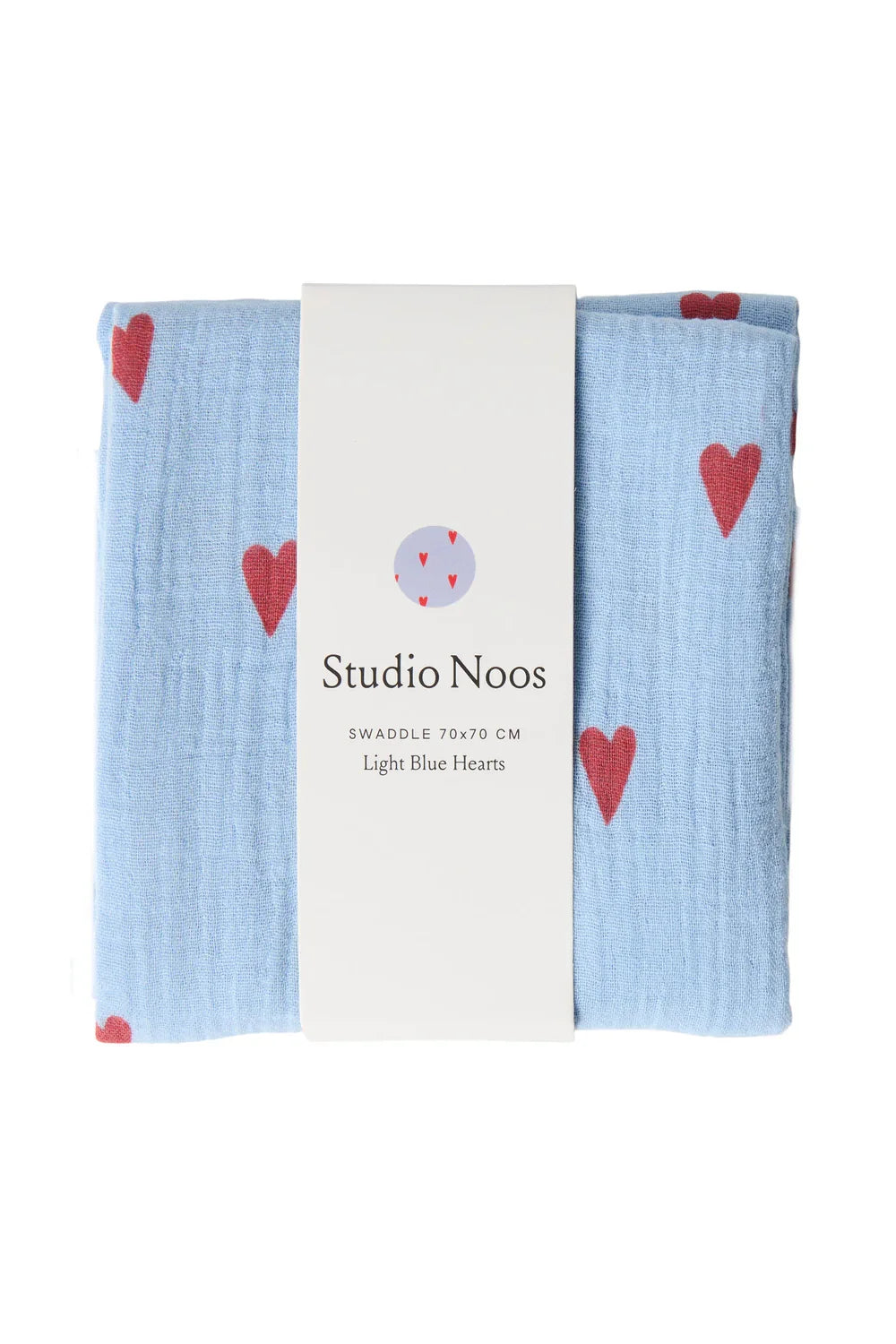 Purple Hearts Swaddle Print Medium