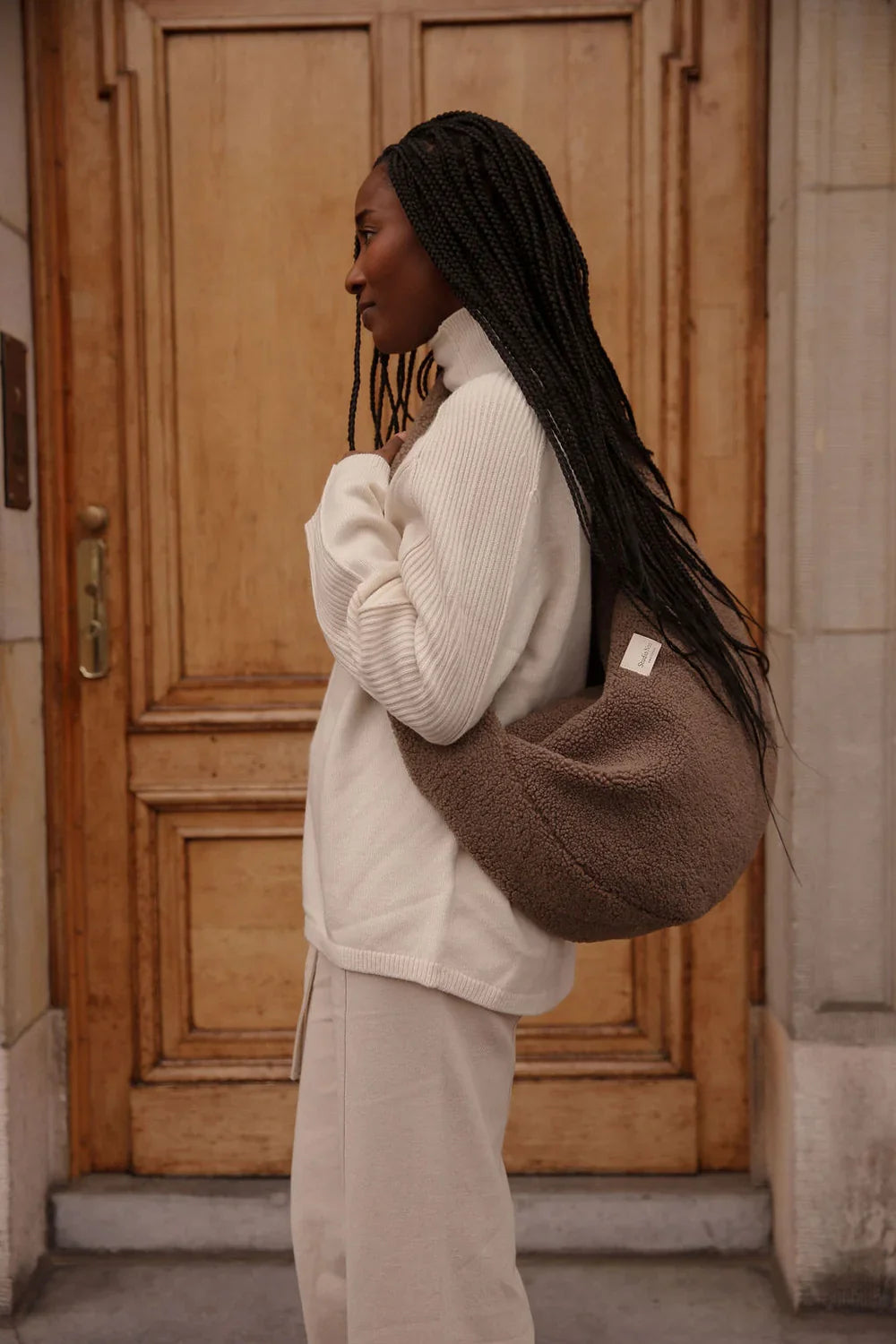 Ecru Teddy Cross Body Bag