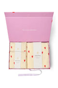 Beige Hearts Swaddle Gift Set