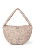 Beige Leopard Puffy Cross Body Bag