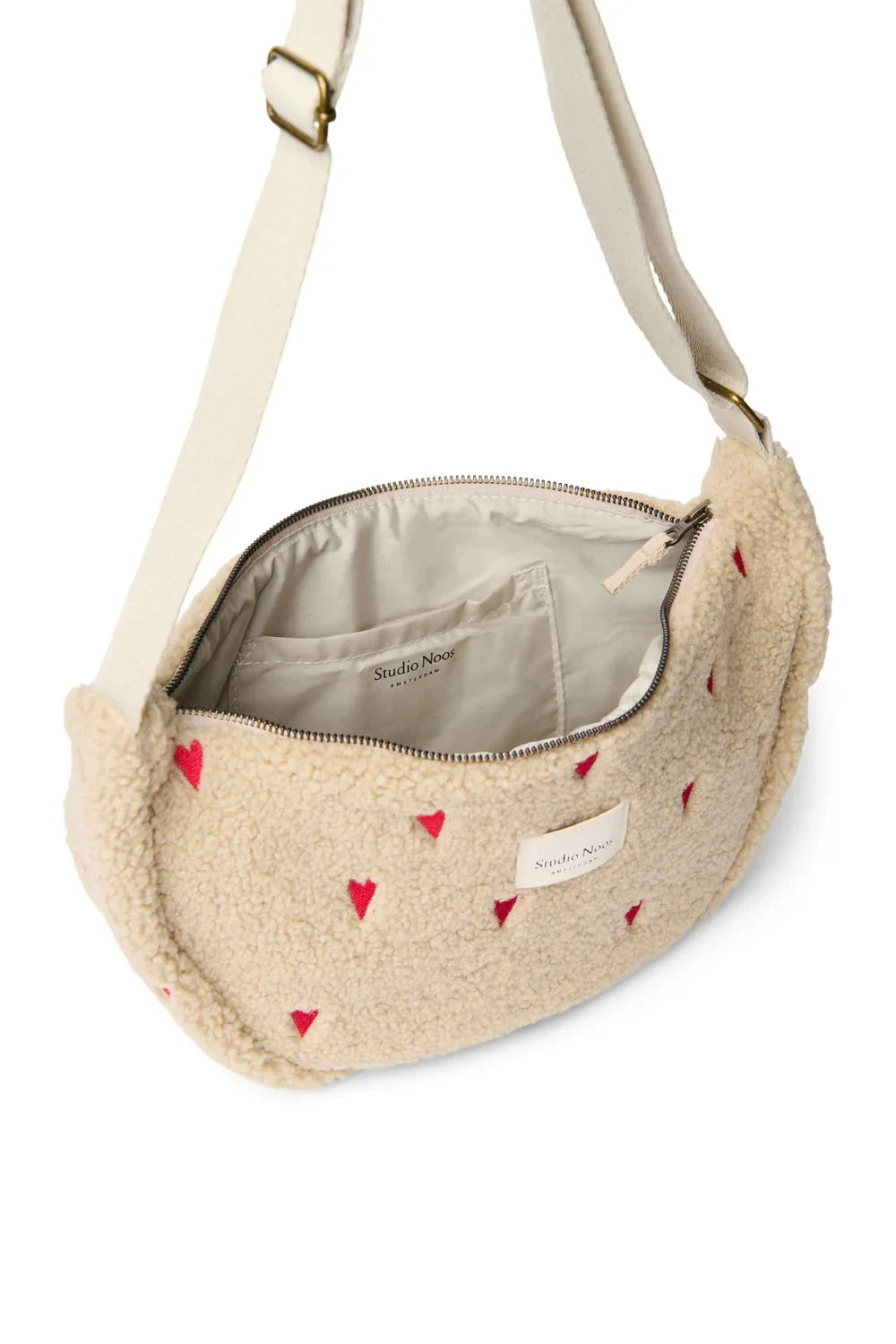 Brown Hearts Teddy Adult Fanny Pack