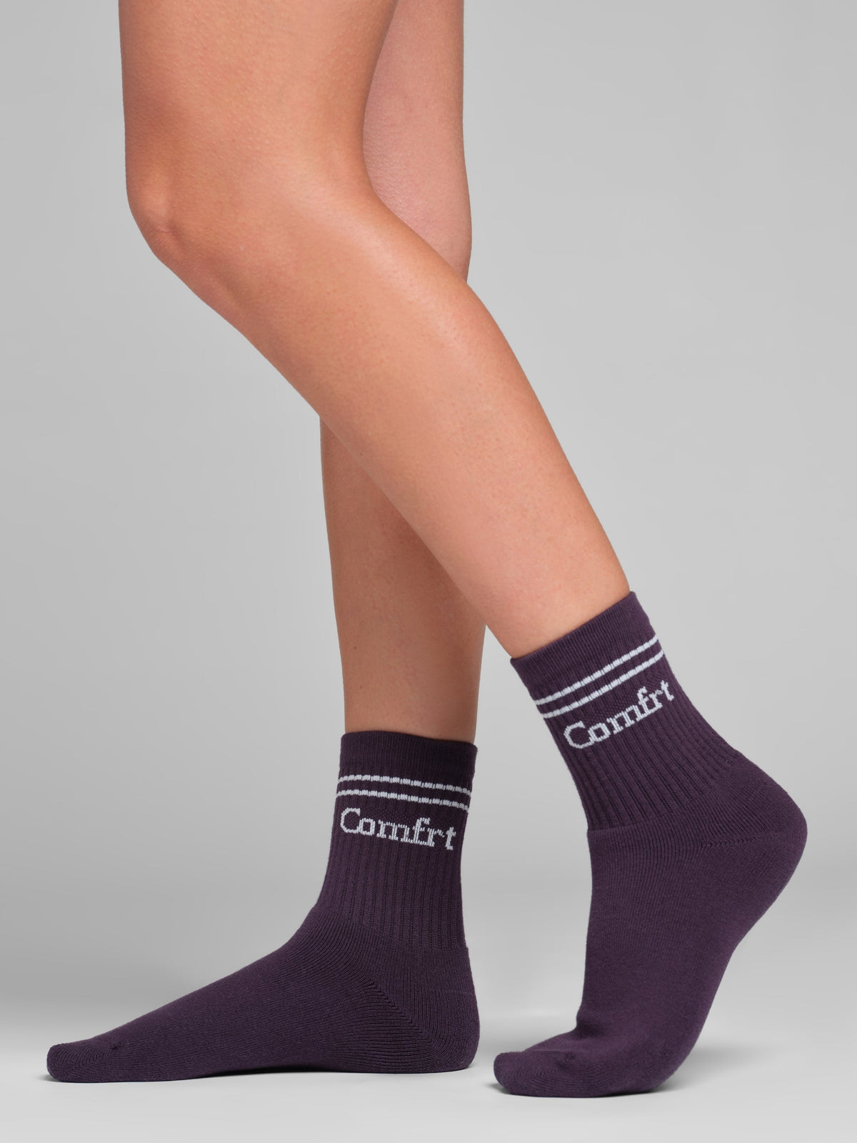 Stripe Trim Ankle Socks