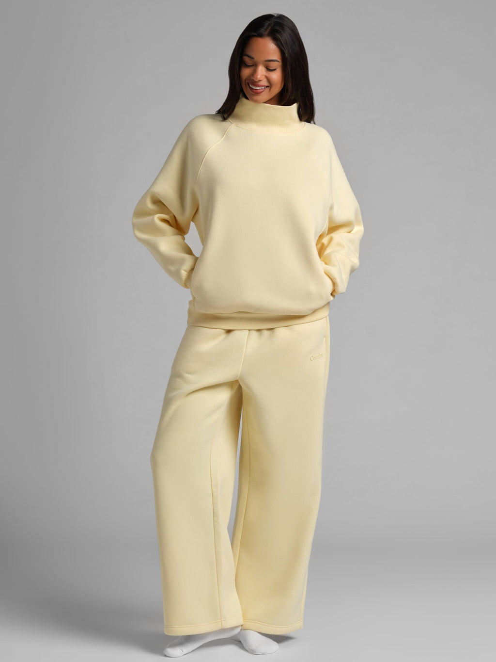 Basic Mock Neck Sweatshirt