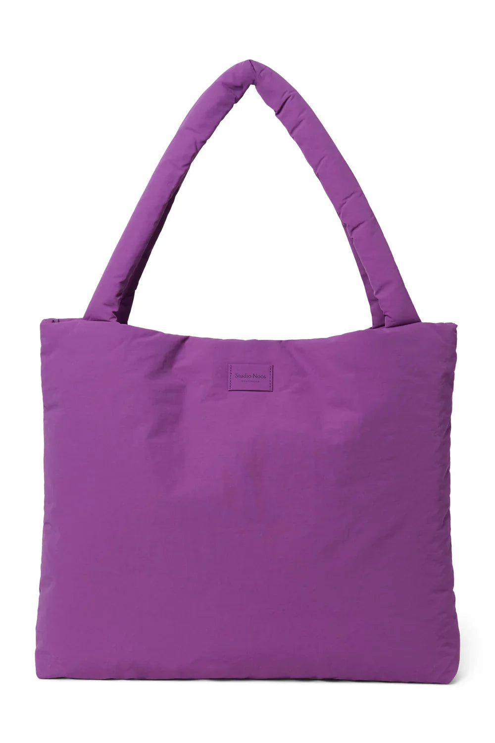 Purple Textured Puffy Mom Bag