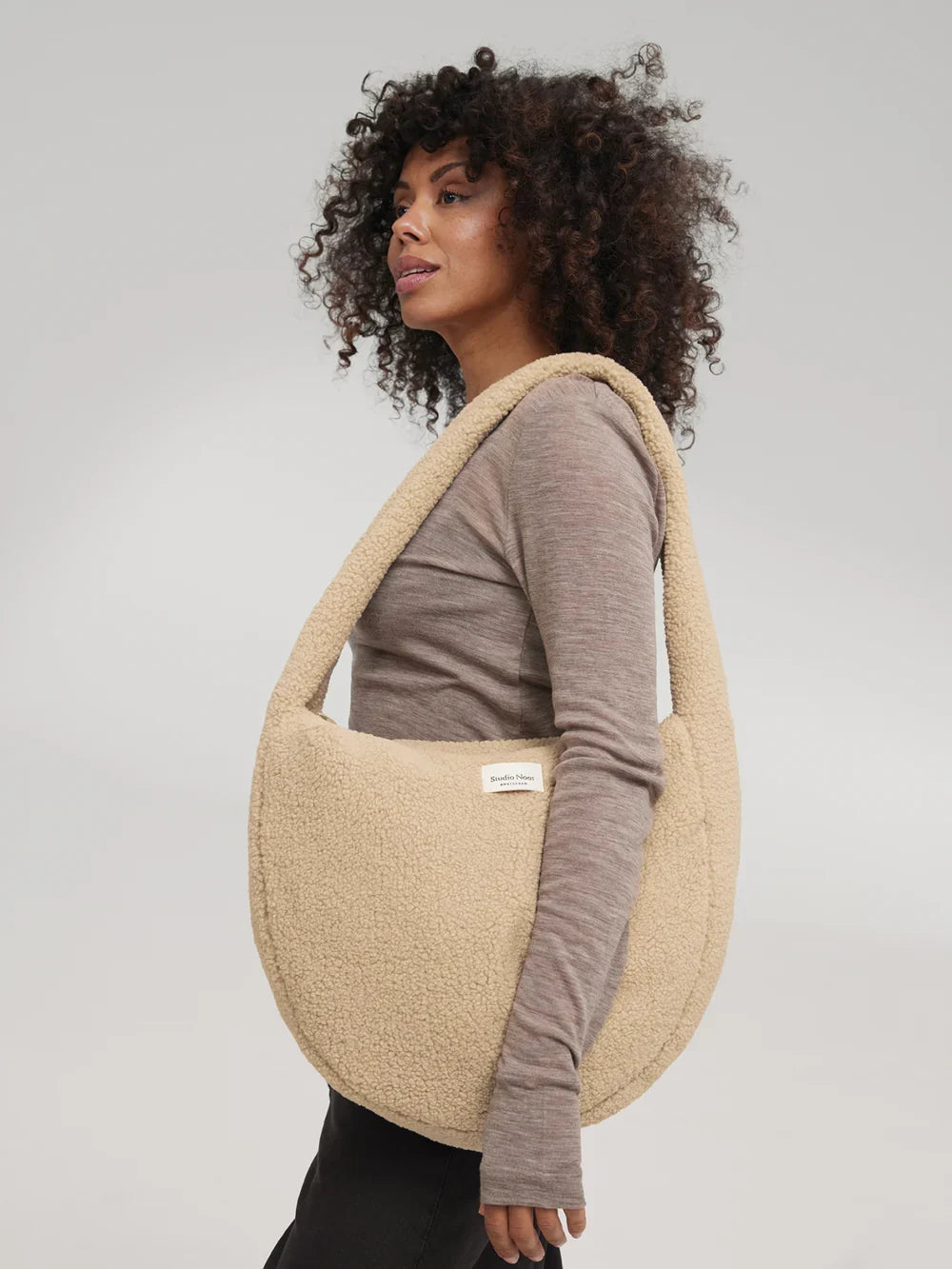 Brown Hearts Teddy Cross Body Bag