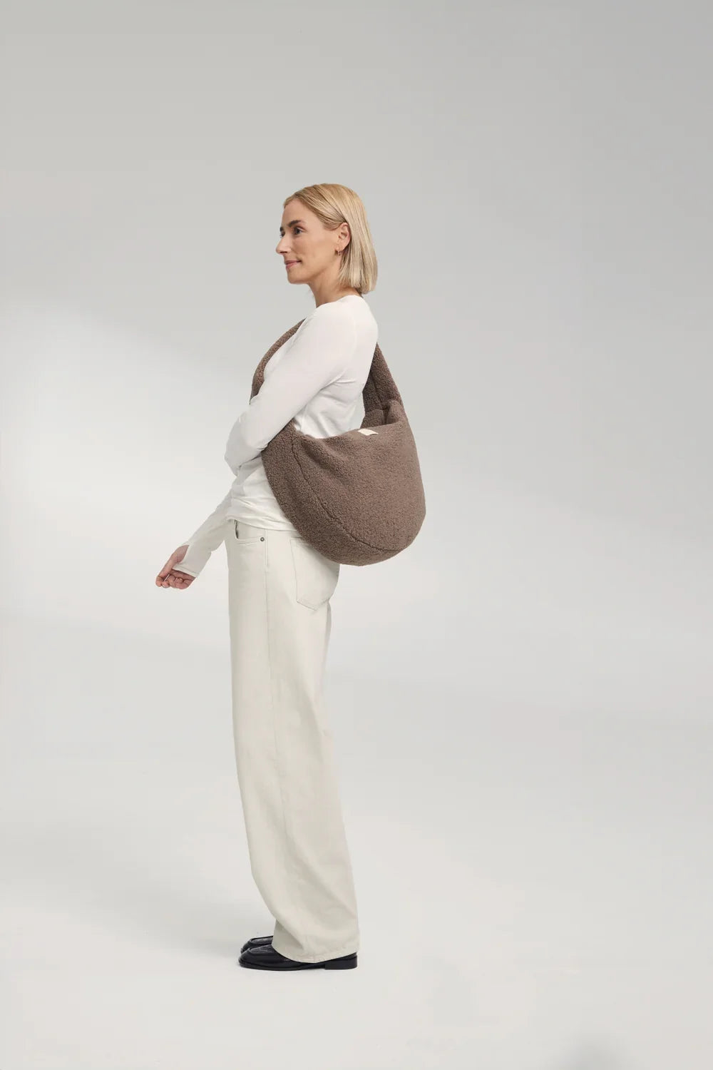 Brown Hearts Teddy Cross Body Bag