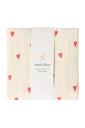 Beige Hearts Swaddle Print Large