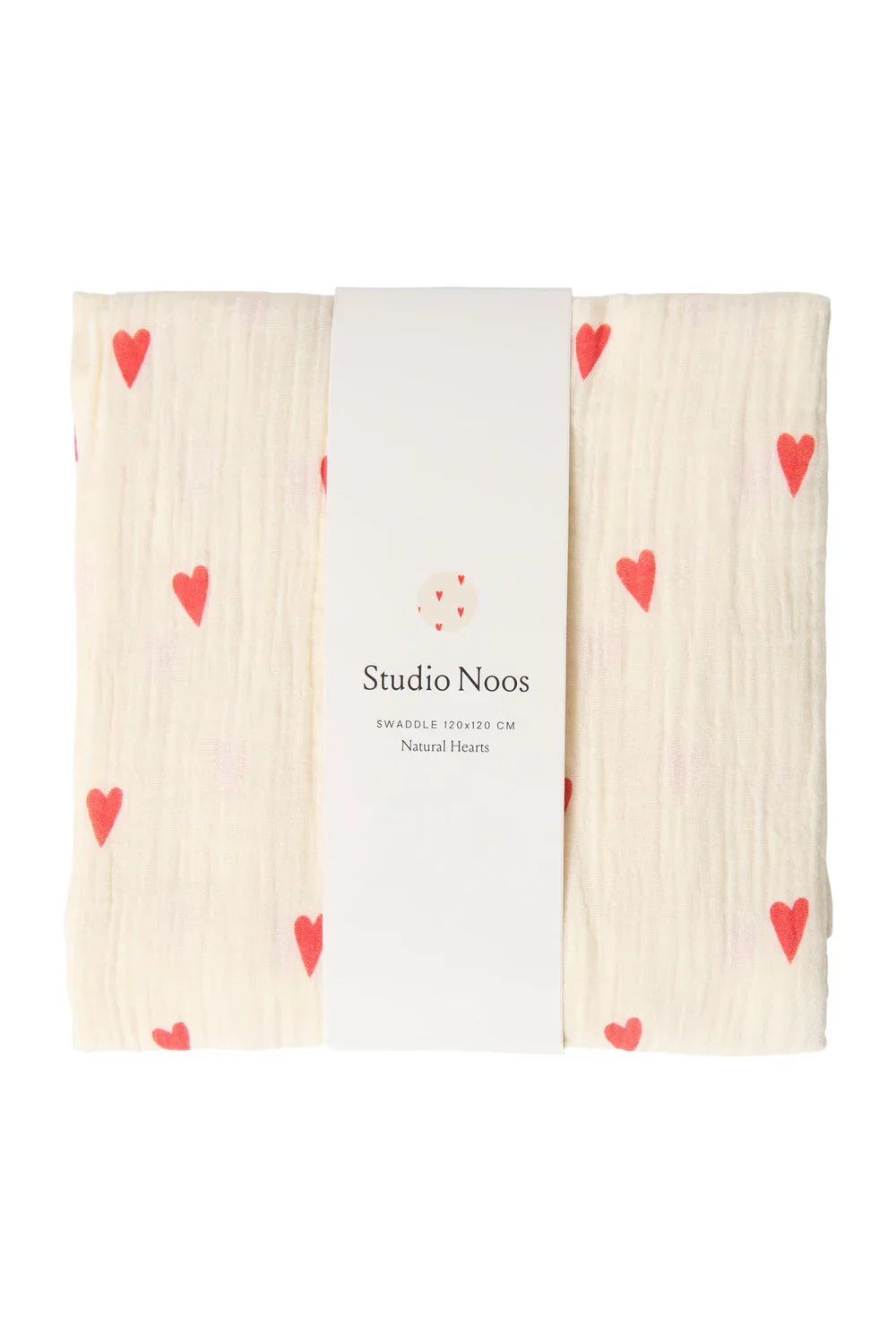 Light Blue Hearts Swaddle Print Large