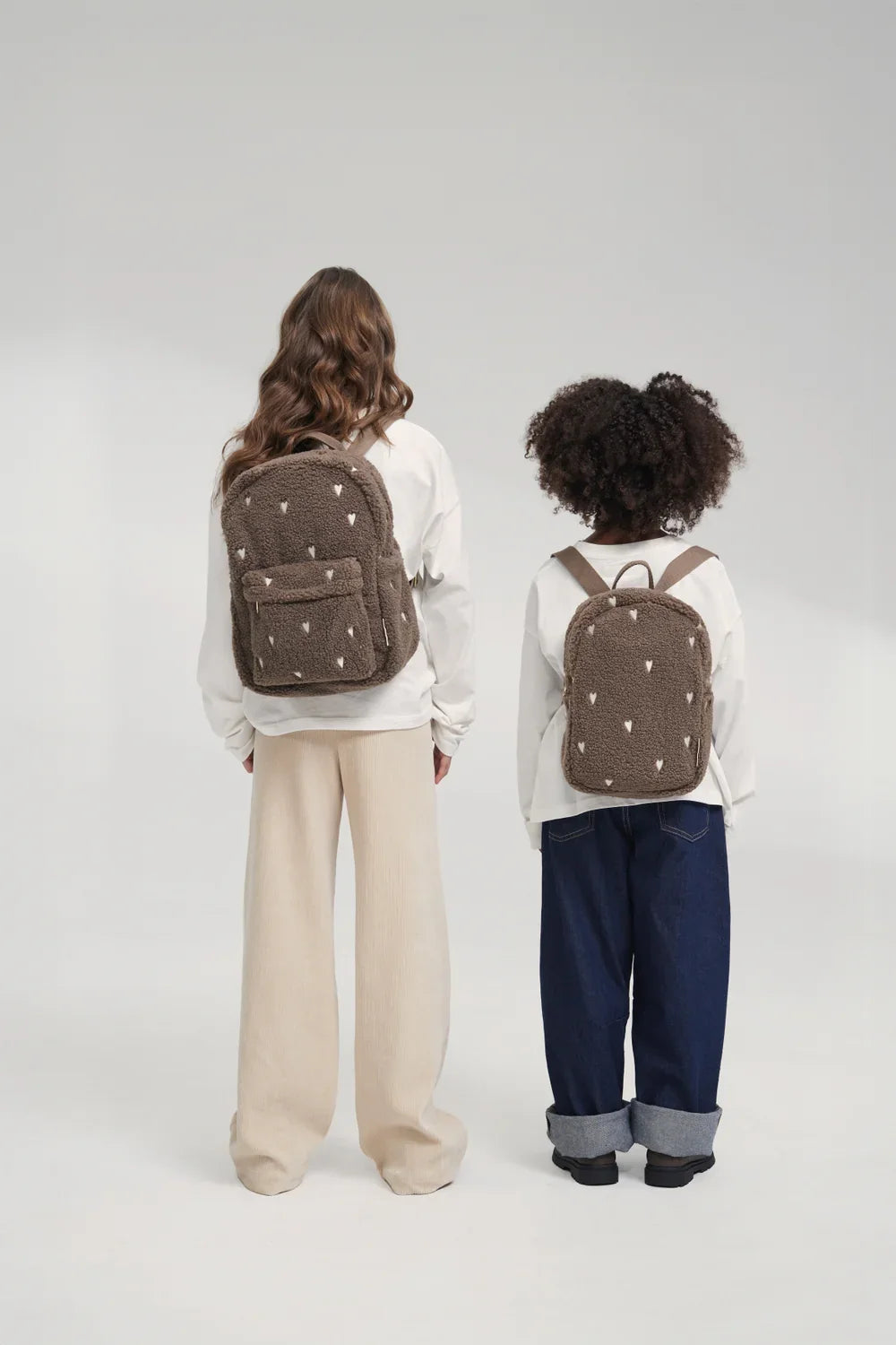 Ecru Hearts Teddy Mini Backpack