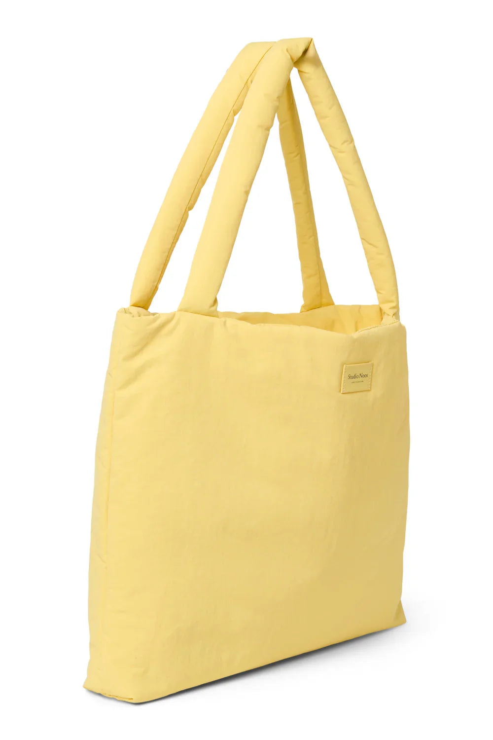 Butter Yellow Textured Puffy Mom Bag