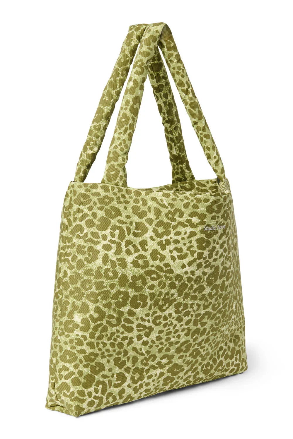 Green Leopard Cotton Mom Bag