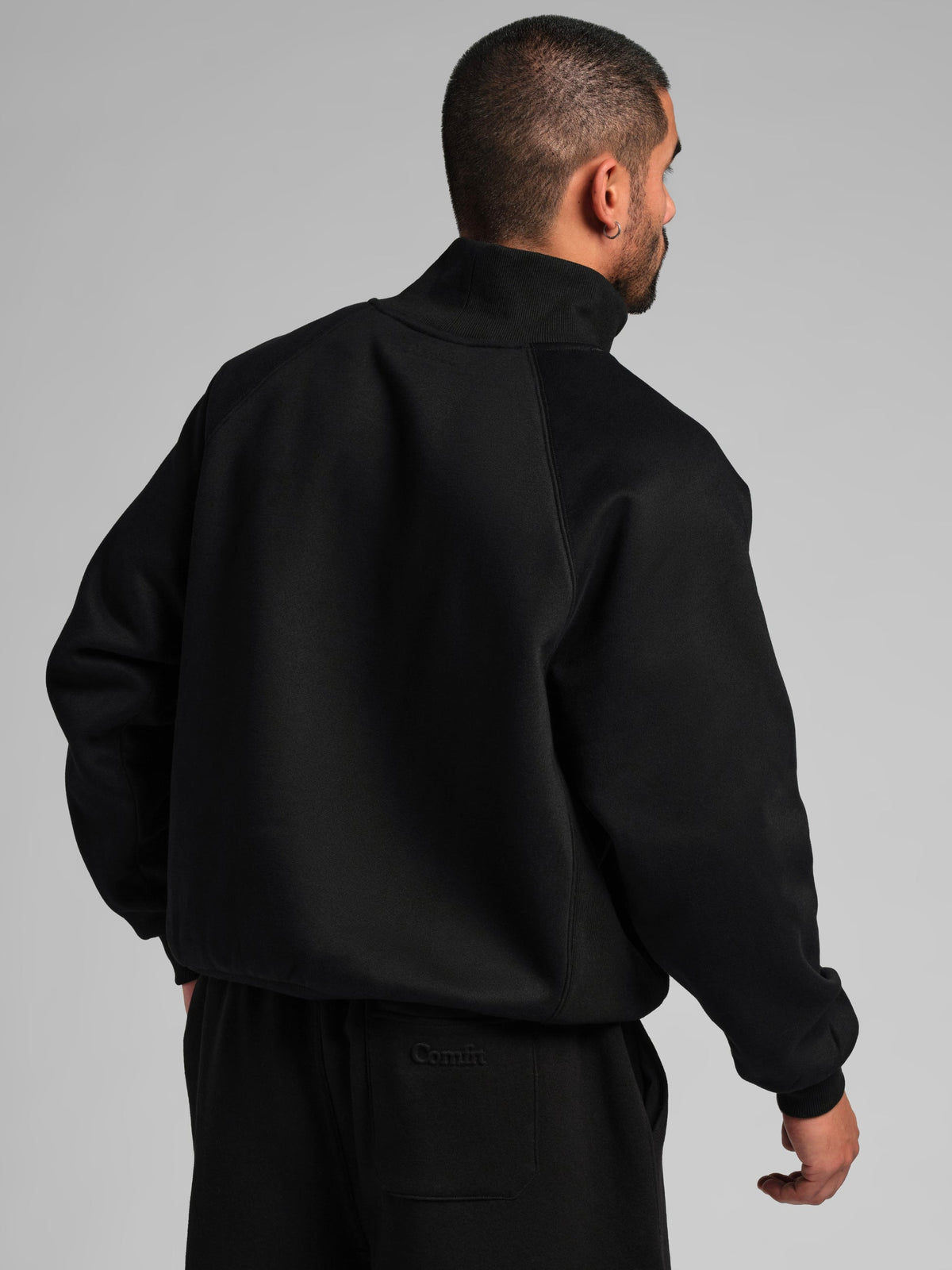 Basic Mock Neck Sweatshirt