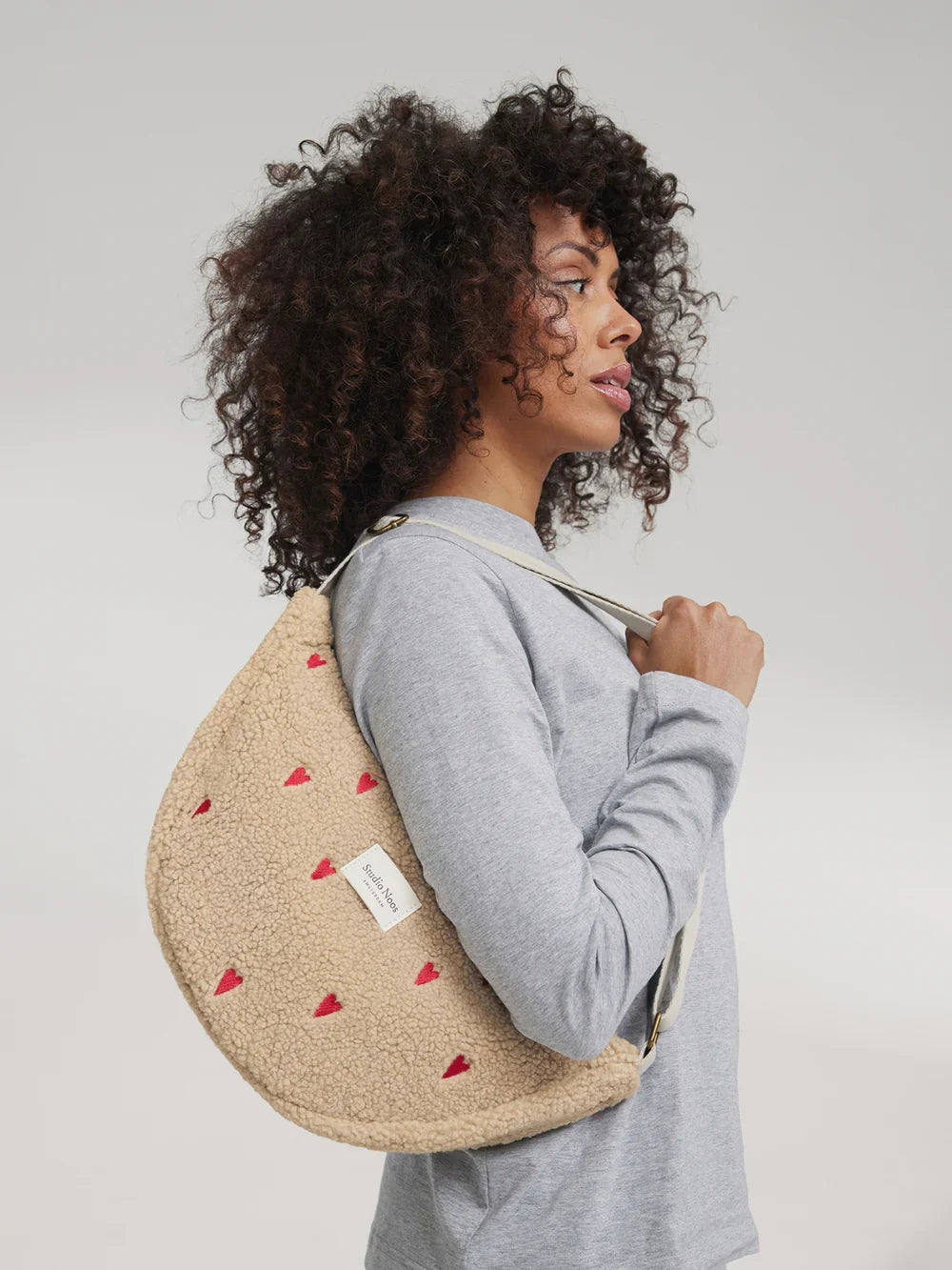 Brown Hearts Teddy Adult Fanny Pack