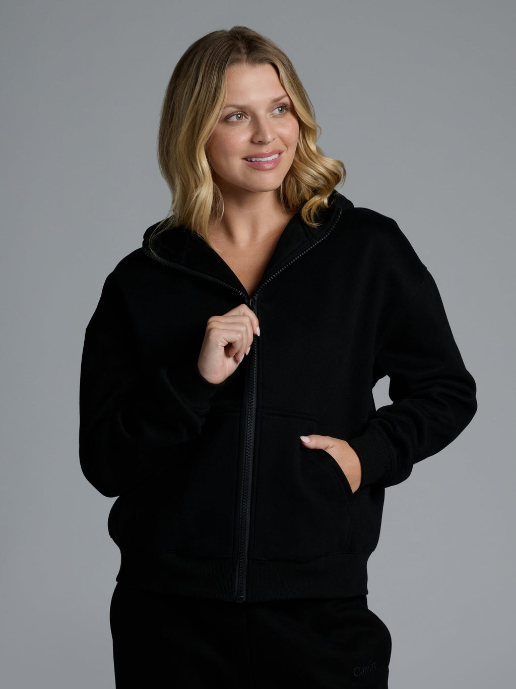 Basic Crop Zip Hoodie - Pre Order