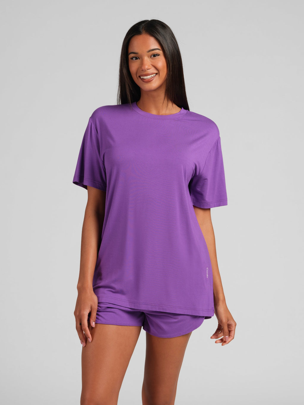 Cloud Lounge Curved Hem Shorts