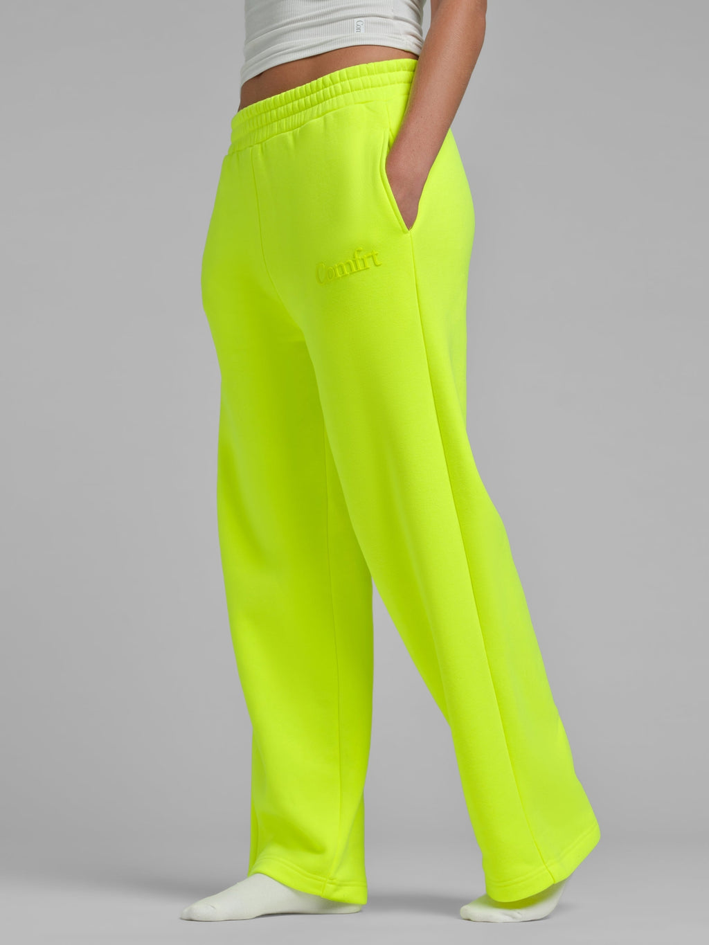Neon Minimalist Straight Leg Sweatpants