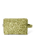 Green Leopard Cotton Toiletry back