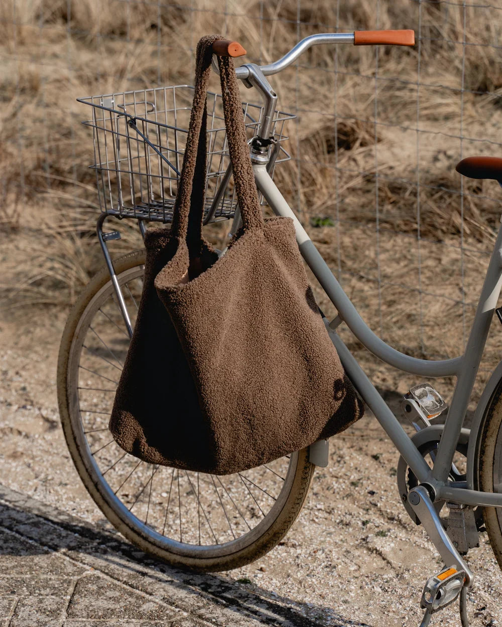 Brown Hearts Teddy Mom Bag