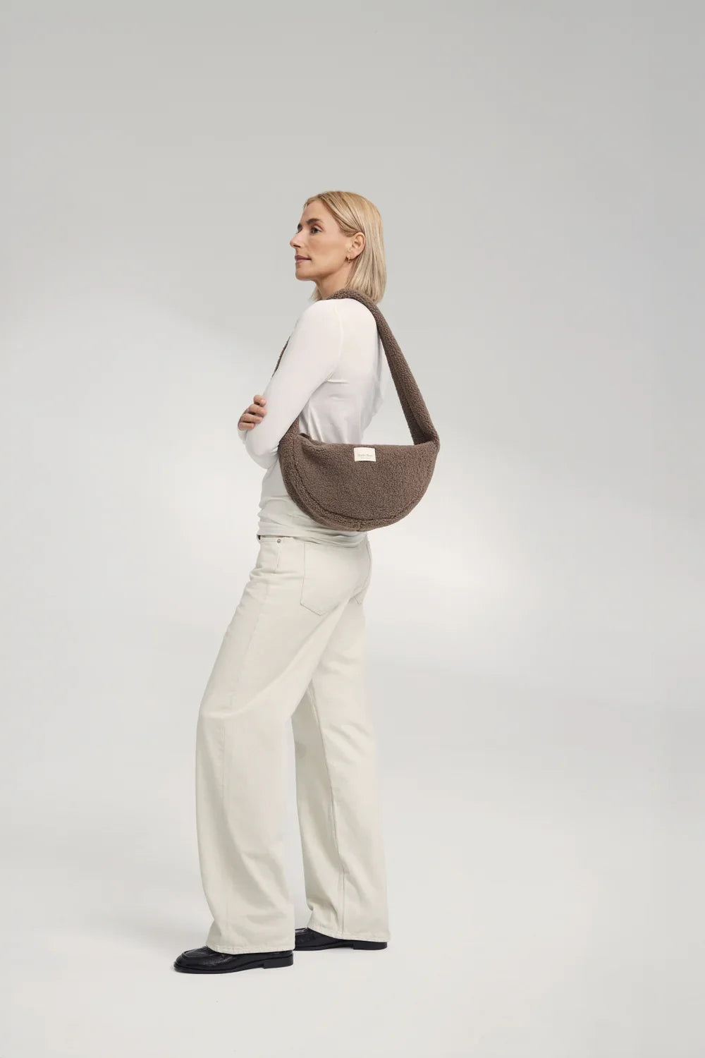 Ecru Teddy Mini Cross Body Bag