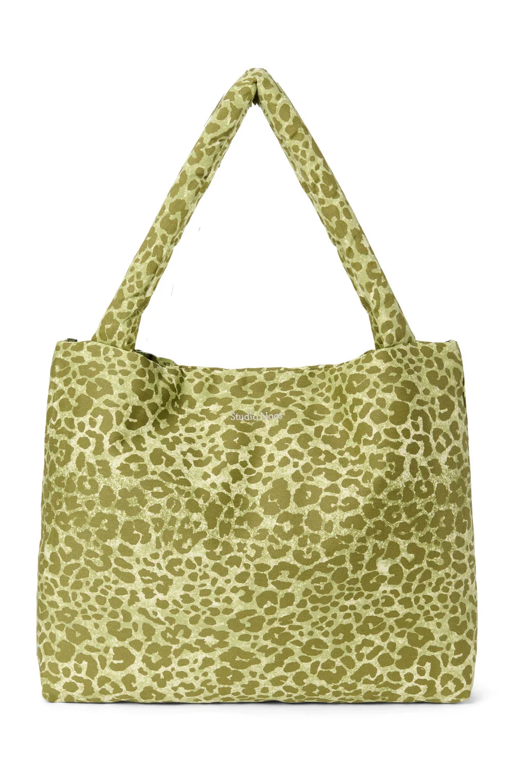 Green Leopard Cotton Mom Bag