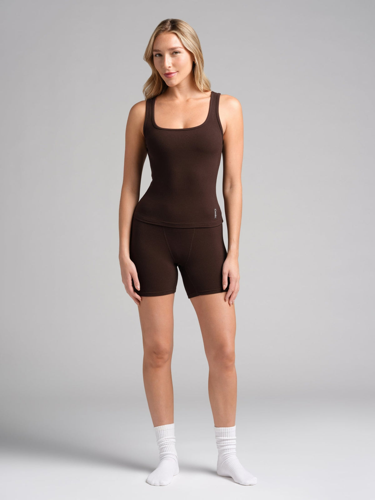 Rib Contour Waist Length Tank - Pre Order