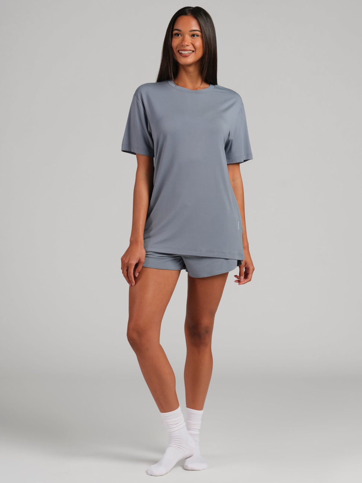 Cloud Lounge Curved Hem Shorts