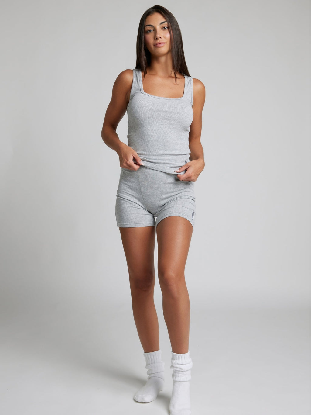 Rib Contour Waist Length Tank - Pre Order