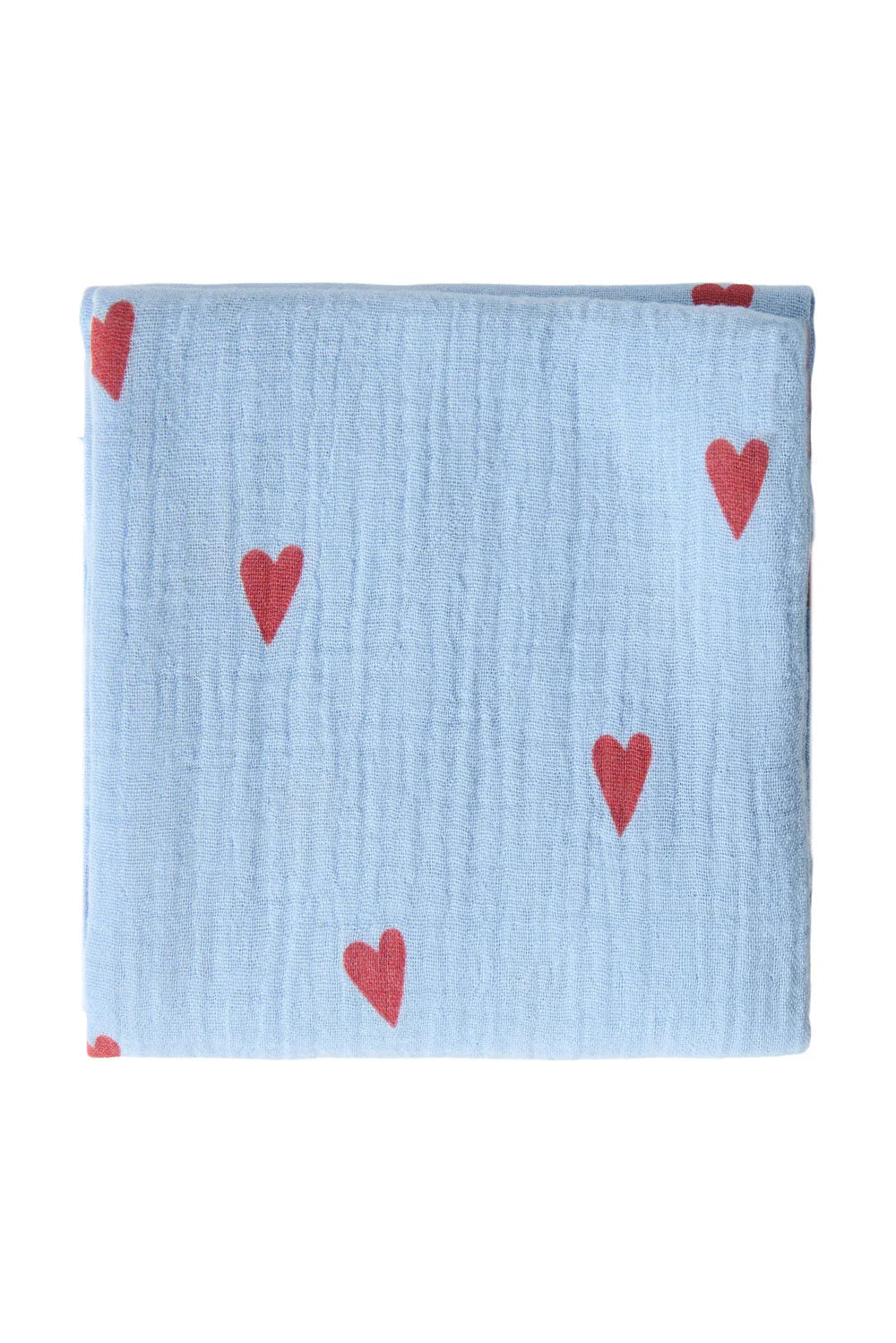 Beige Hearts Swaddle Print Medium