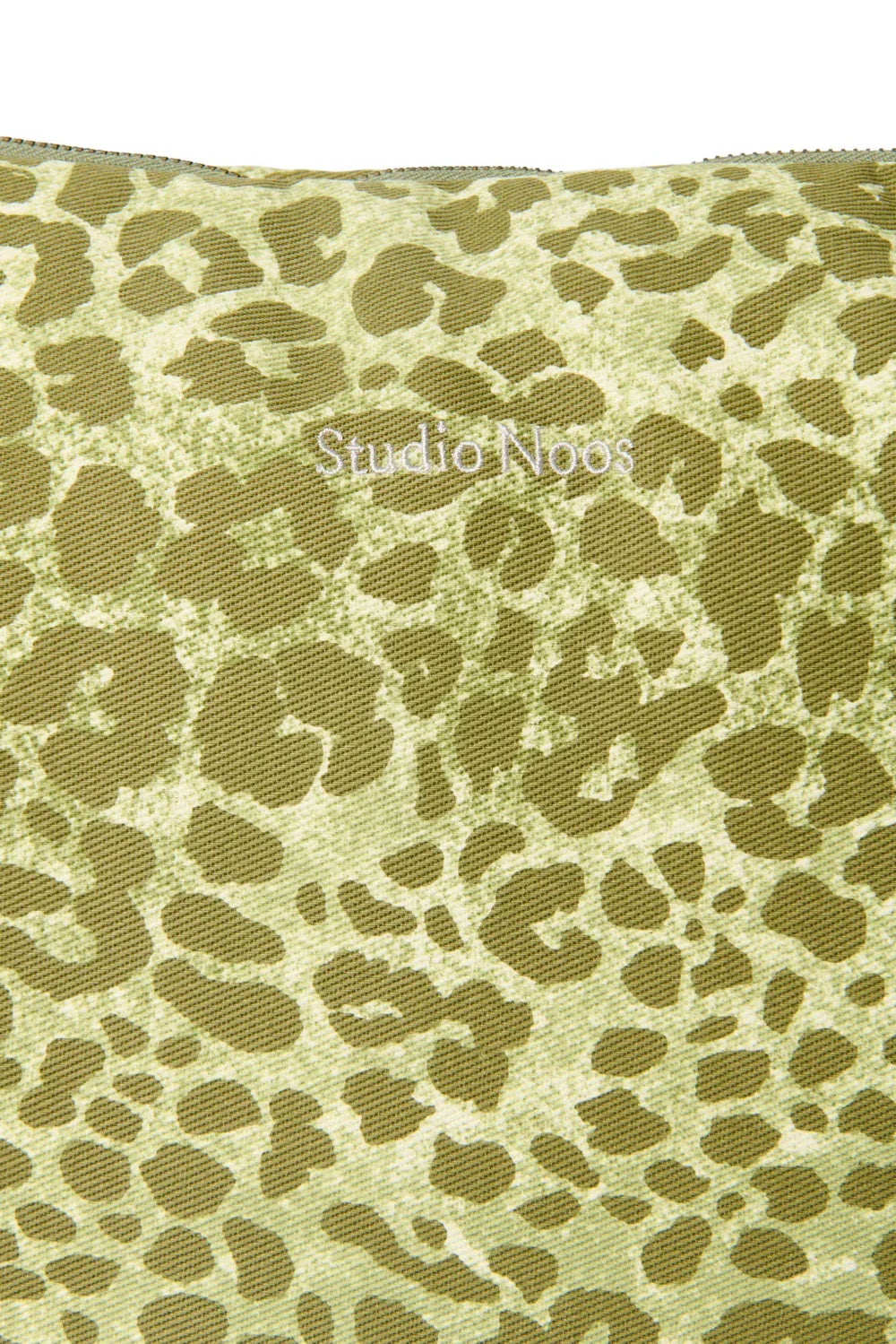 Green Leopard Cotton Diaper Bag