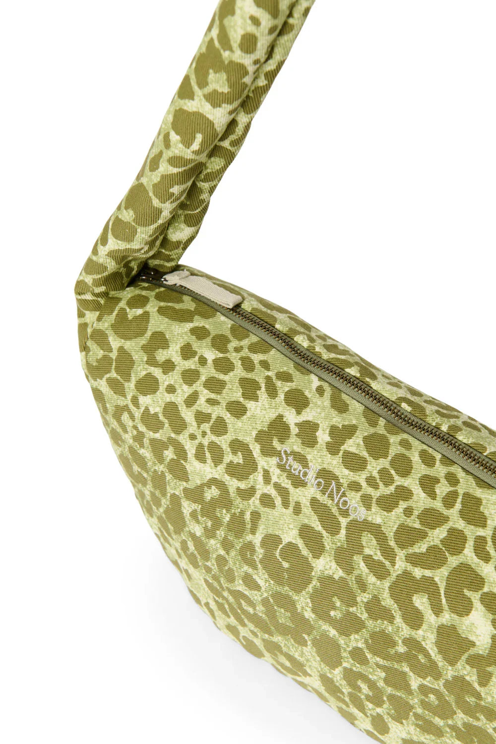 Brown Leopard Cotton Mini Cross Body Bag