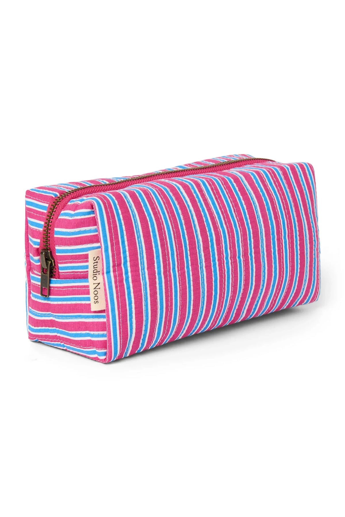 Poplin Striped Pouch | Butter Yellow