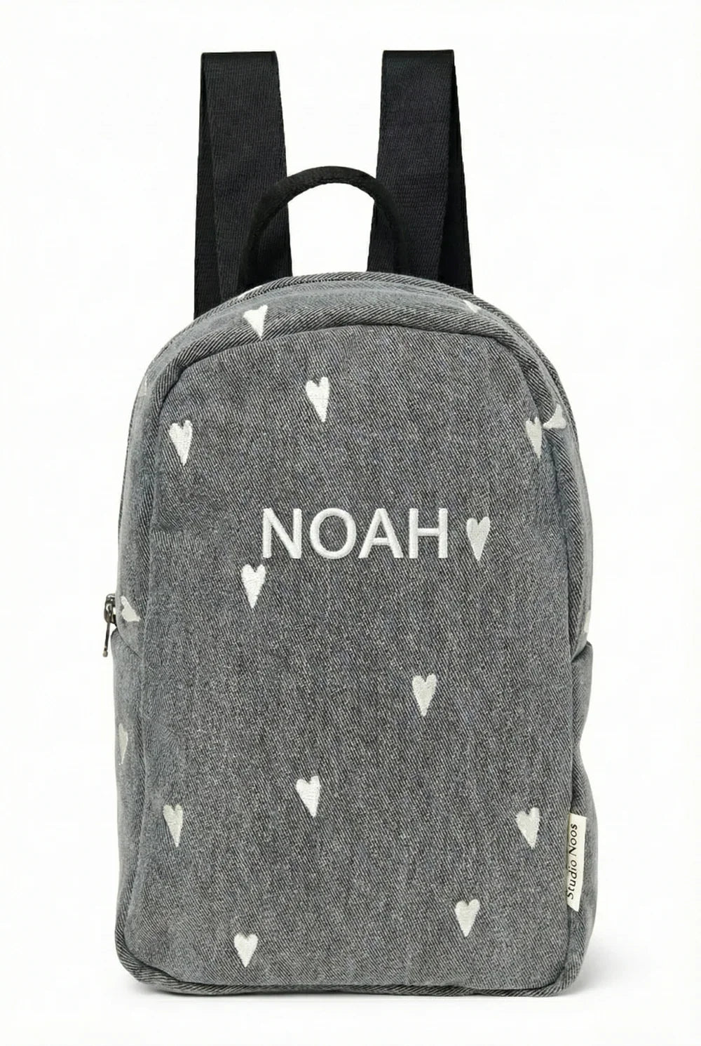 Grey Denim Mini Backpack