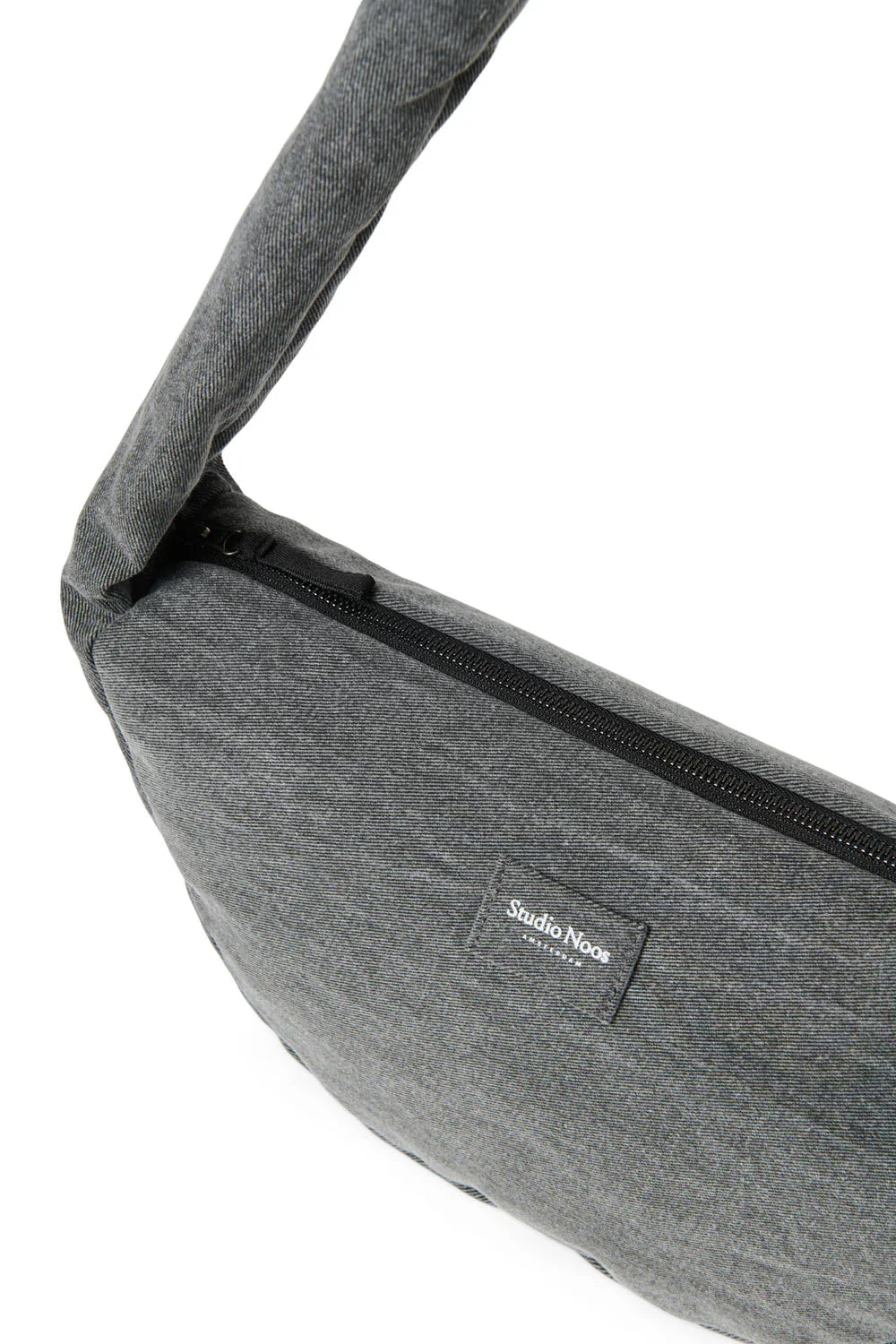Grey Hearts Denim Mini Cross Body Bag
