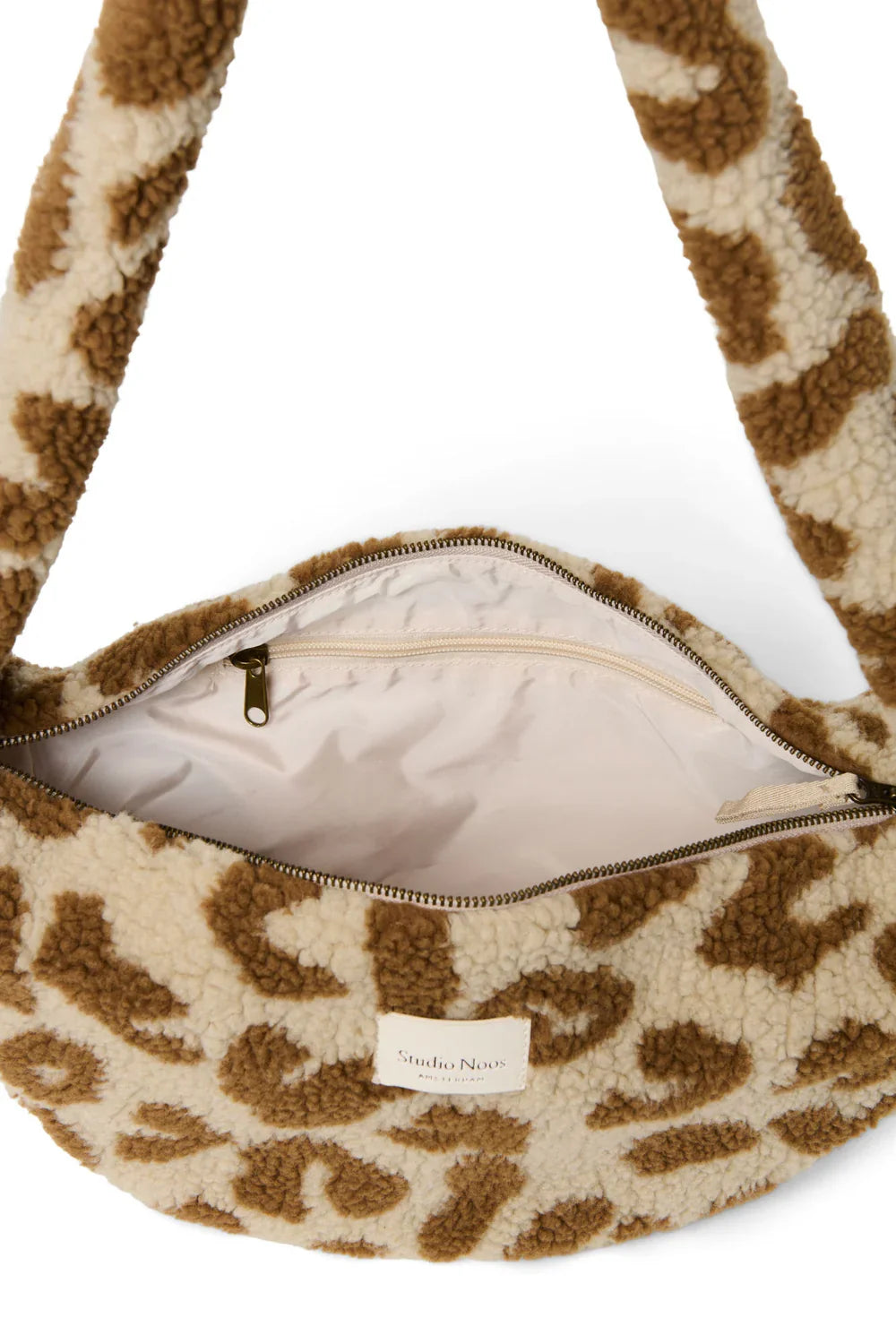 Leopard Teddy Mini Cross Body Bag
