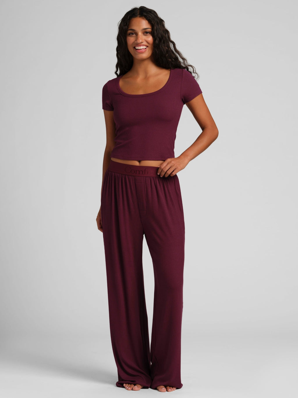 Slinky Rib Lounge Pant