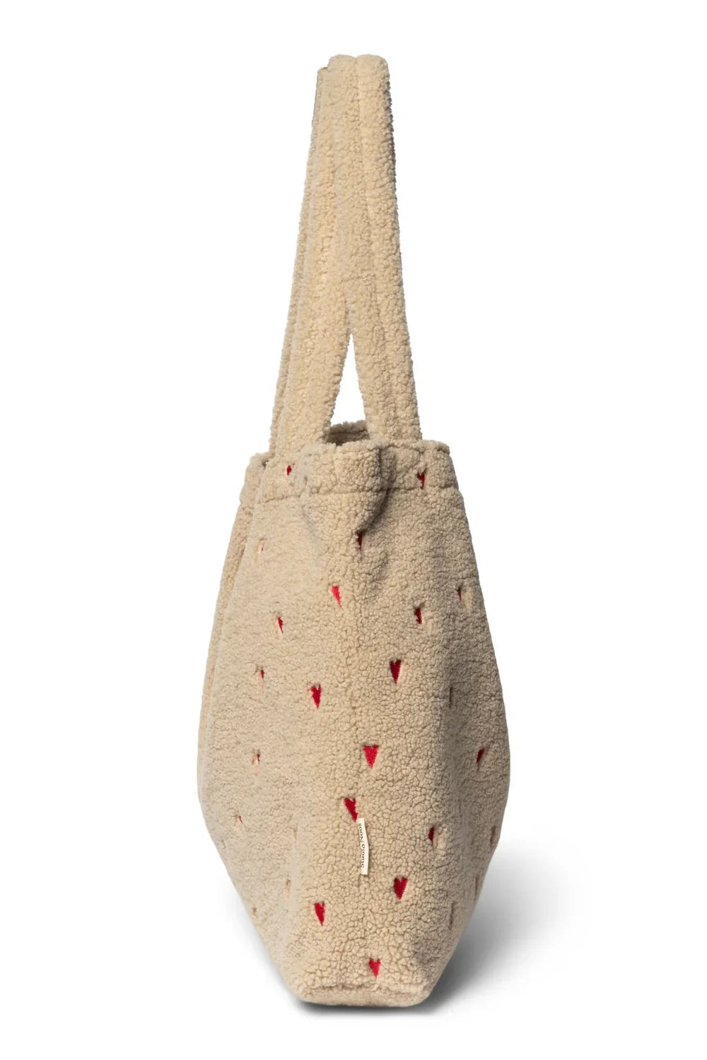 Ecru Hearts Teddy Mom Bag