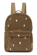 Brown Hearts Teddy Midi Backpack