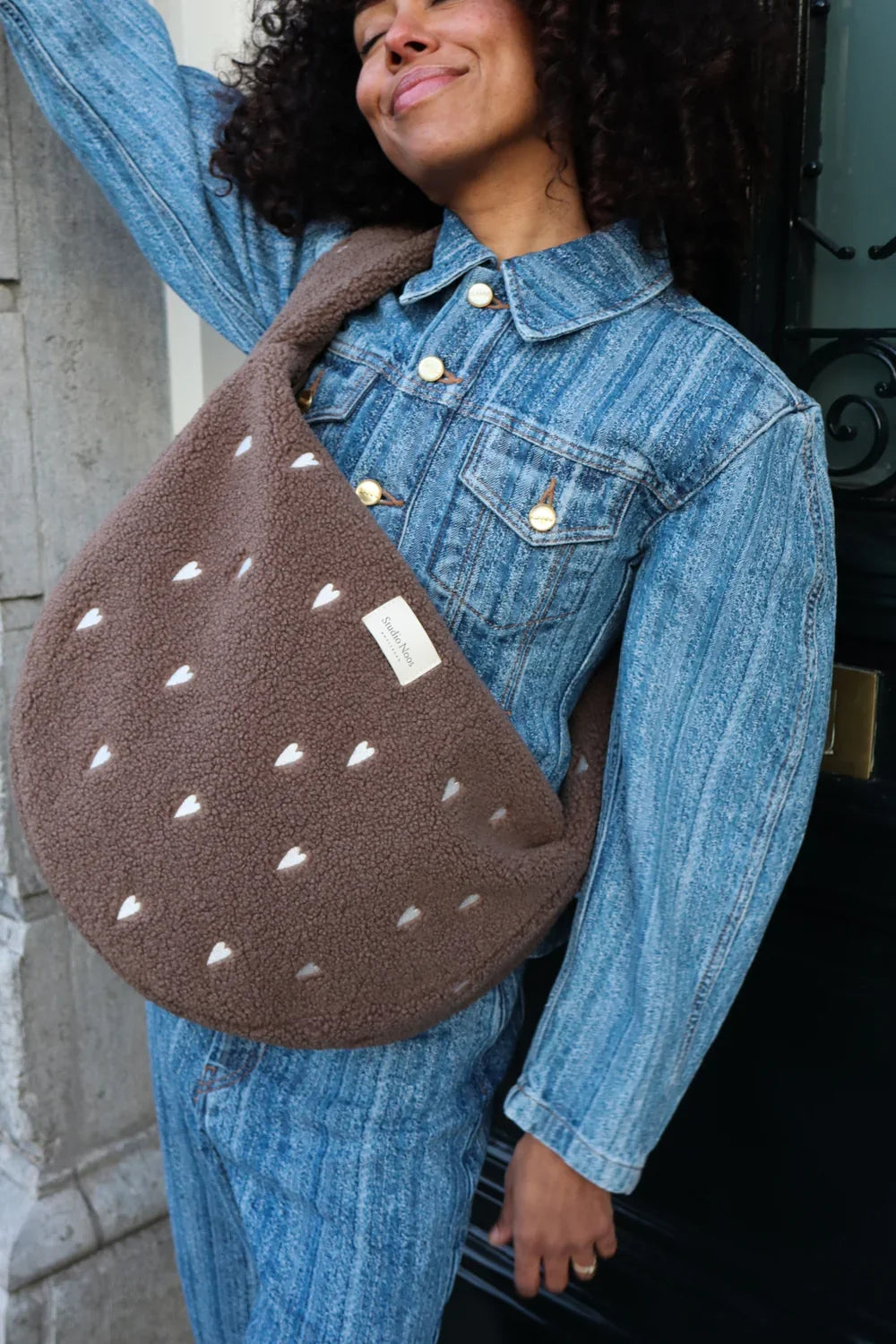 Ecru Teddy Cross Body Bag