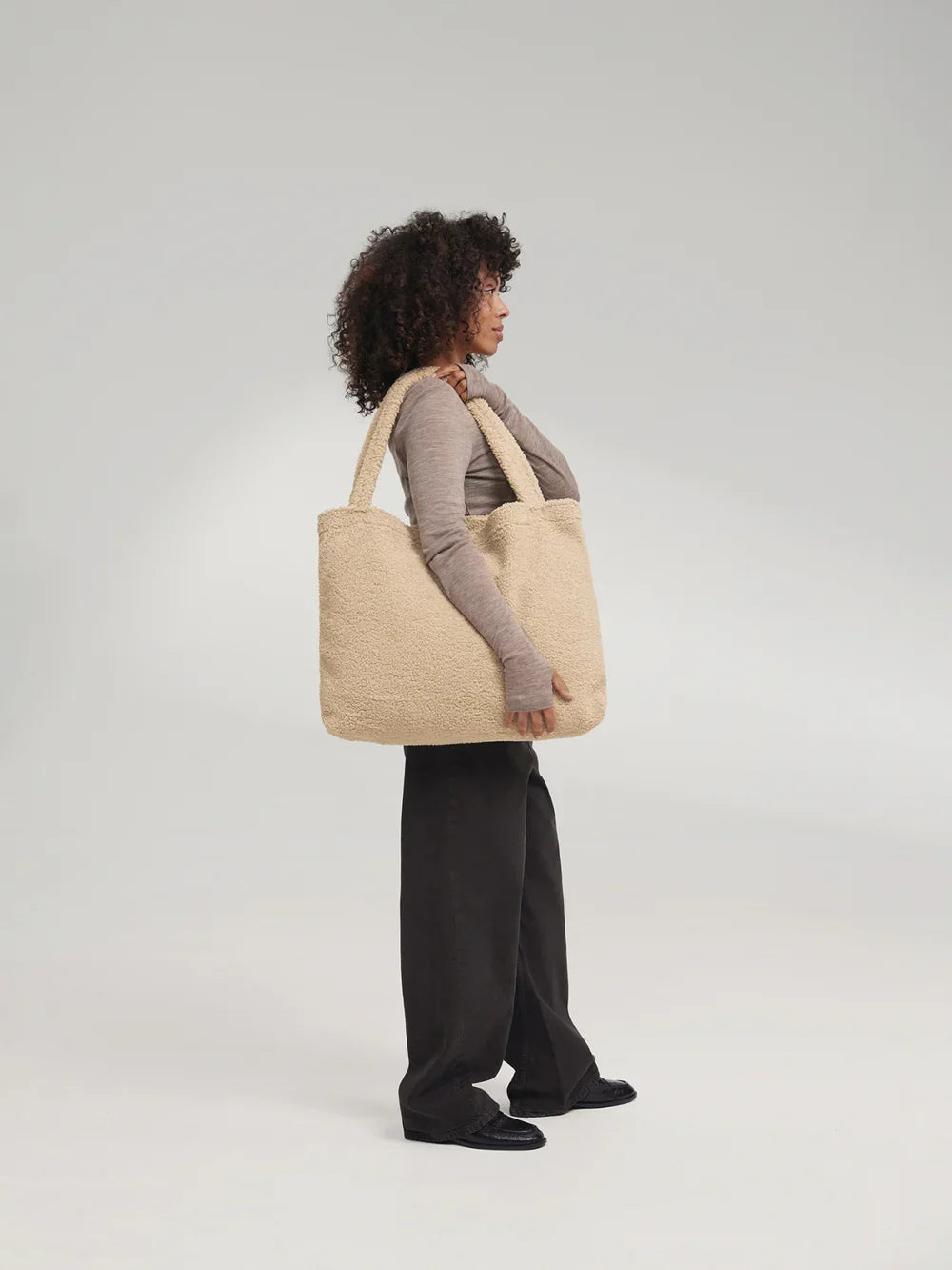 Ecru Hearts Teddy Mom Bag