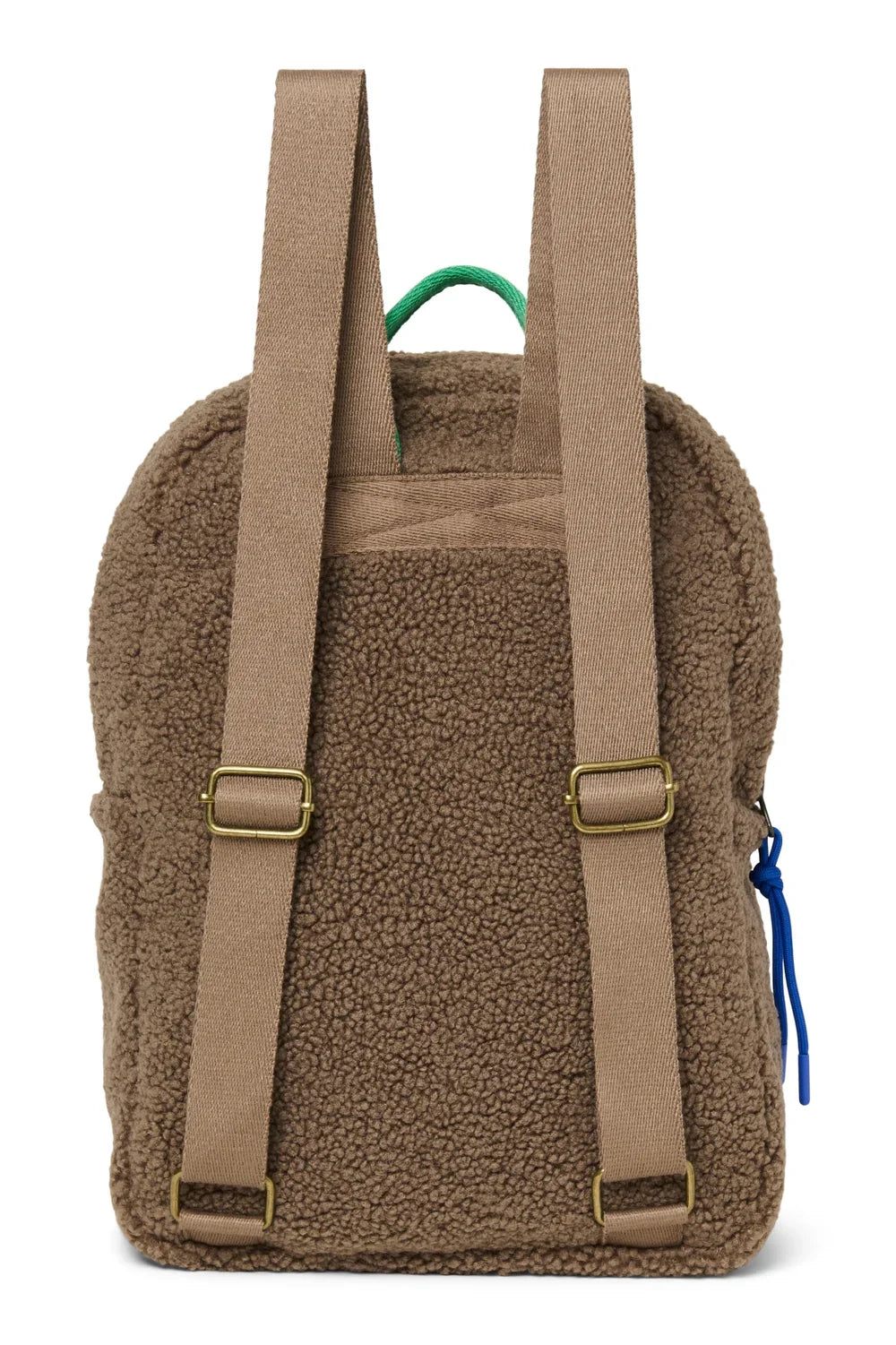 Brown/Burgundy Teddy Midi Backpack