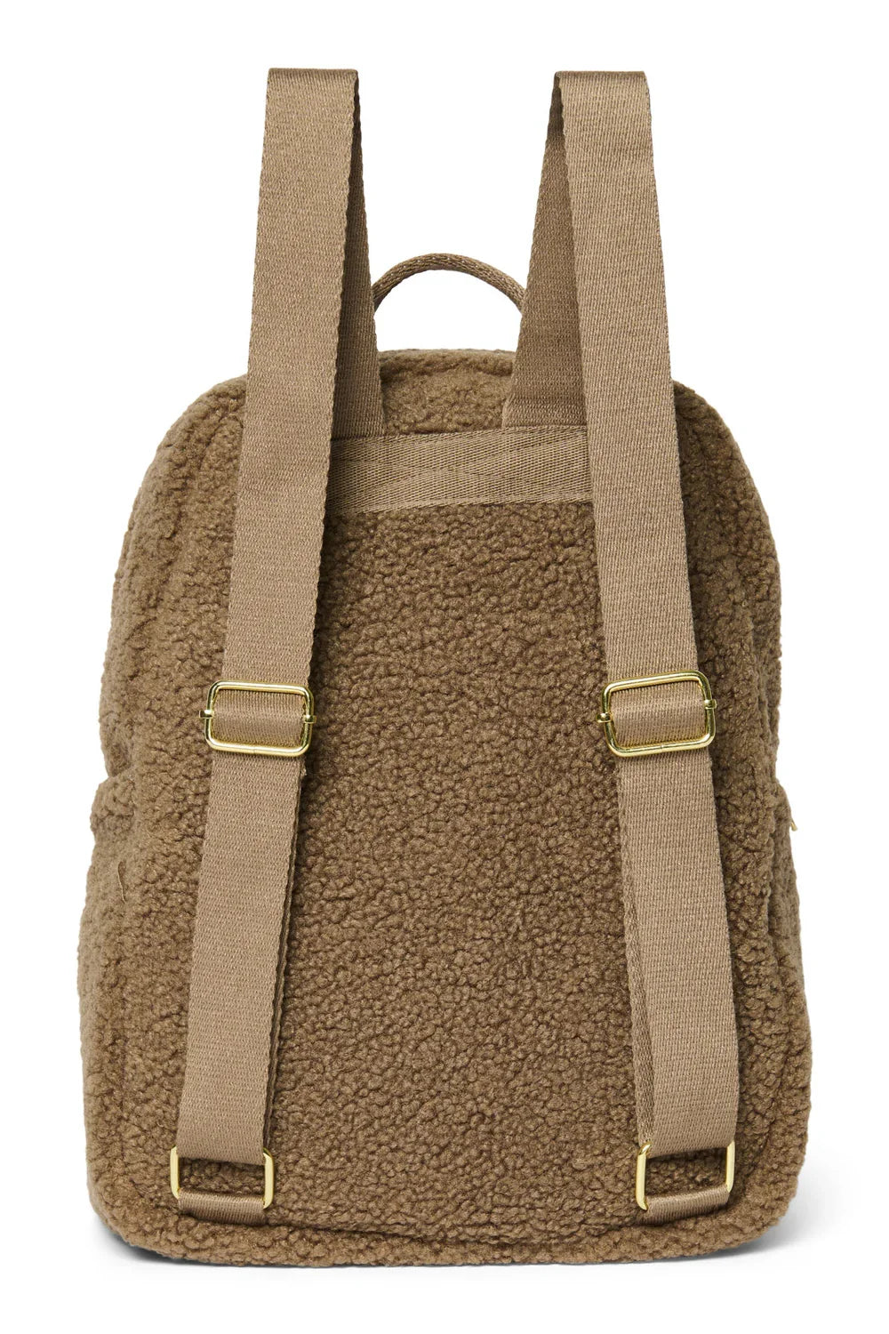 Ecru Teddy Midi Backpack Front Pocket