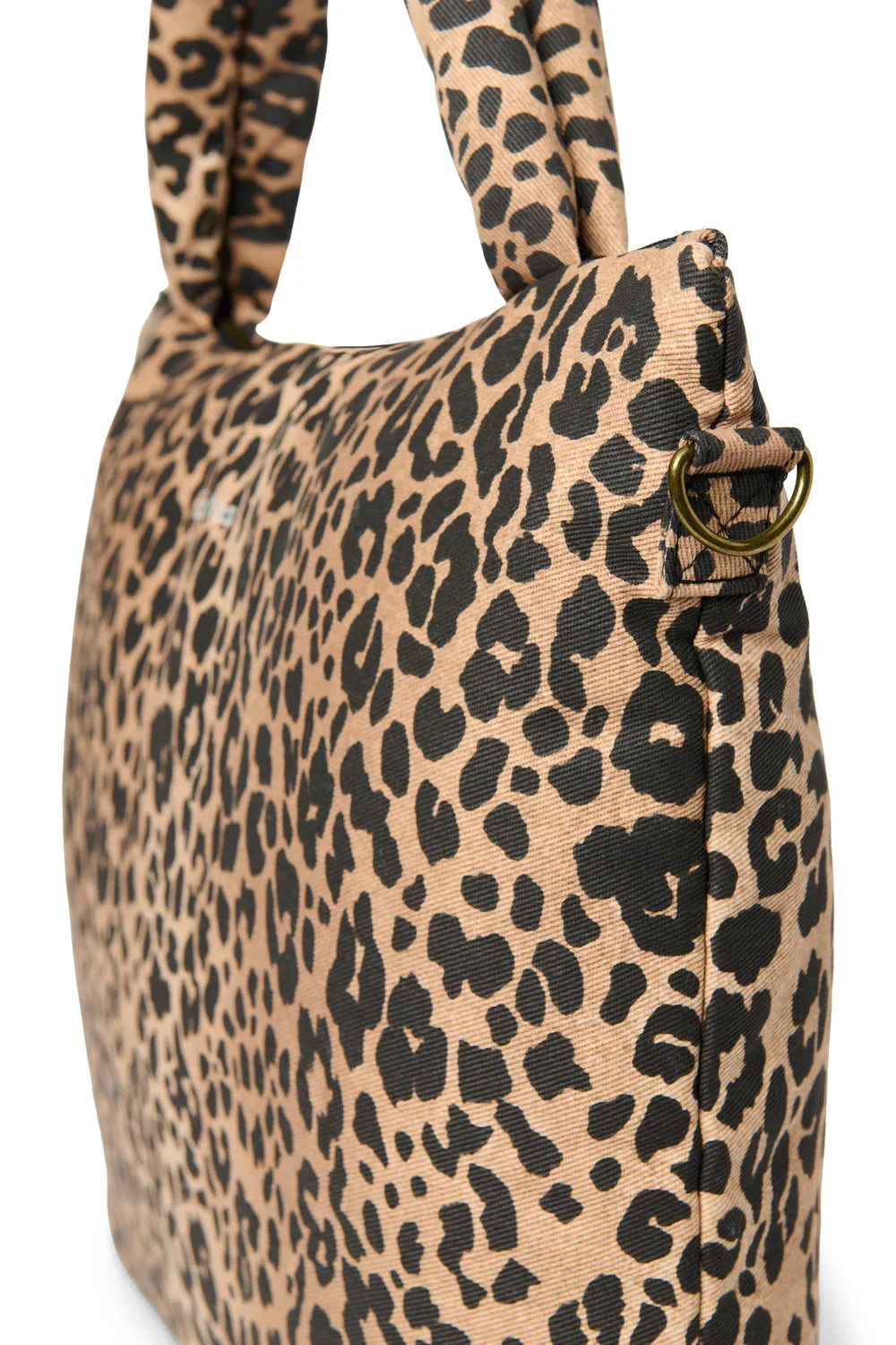 Green Leopard Cotton Diaper Bag
