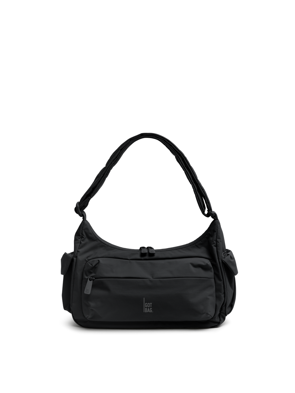 POCKETBAGSMALL Tasche in black (Schwarz) als Studioaufnahme in Frontansicht.