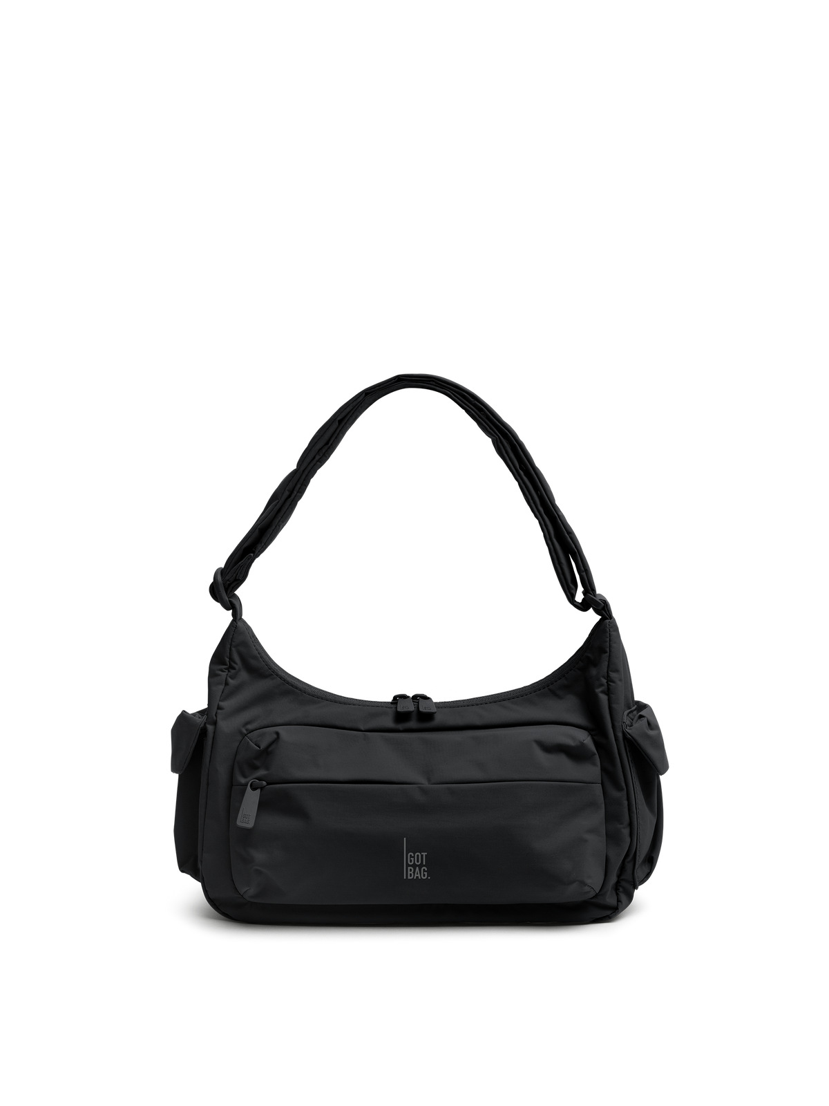 POCKETBAGSMALL Tasche in black (Schwarz) als Studioaufnahme in Frontansicht.