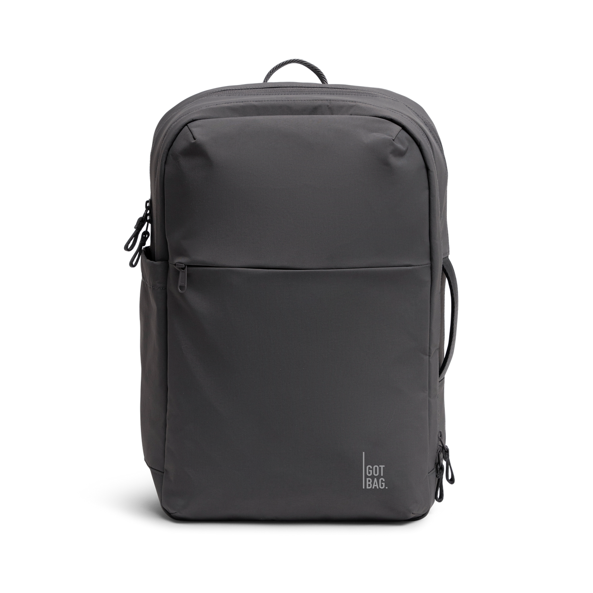COMMUTERPACK Rucksack in shark (Dunkelgrau) als Studioaufnahme in Frontansicht.