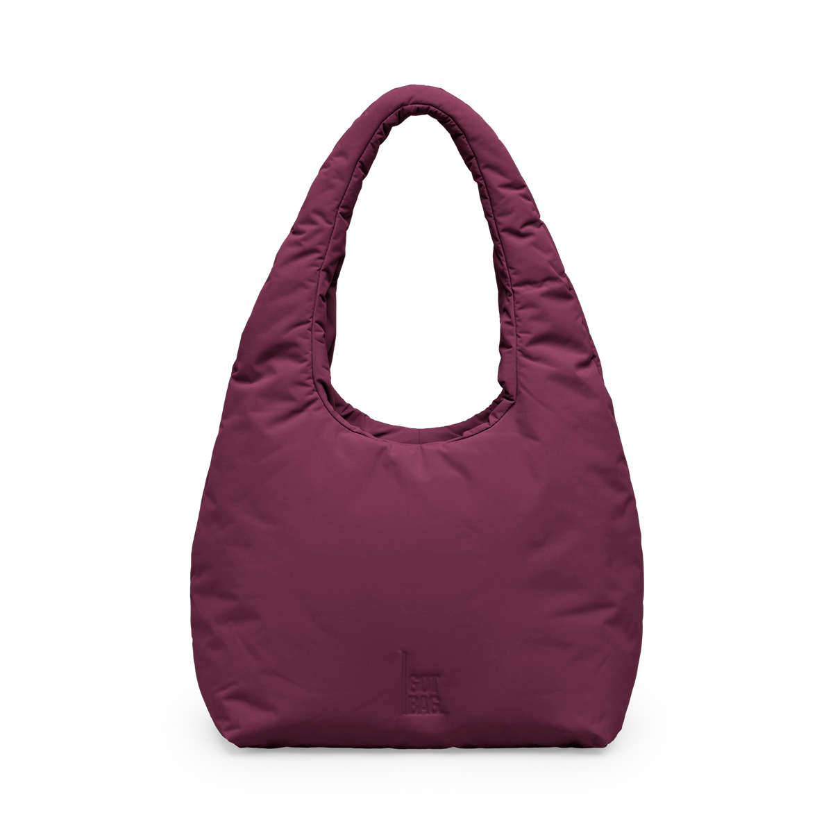 CLOUD SHOULDER BAG Tasche in kraken (Weinrot) als Studioaufnahme in Frontansicht.