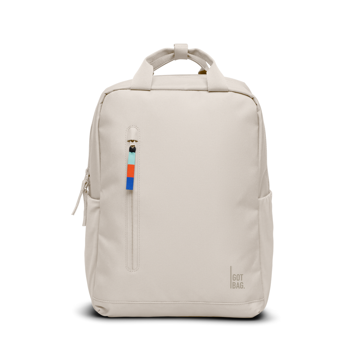 DAYPACK 2.0 Rucksack in soft shell (warmes Cremeweiß) als Studioaufnahme in Frontansicht.